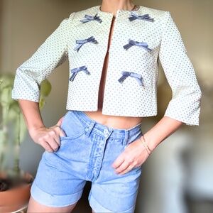 High Rise Denim Shorts Vintage 90s Rolled Cuff, Route 66 Cotton Classic Small